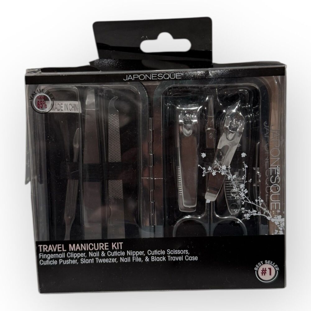 Japonesque Travel Manicure Kit – Compact Nail Care Set – NEW